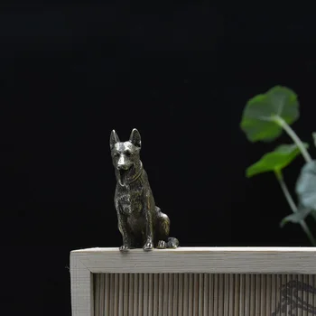 Derliaus Vario Laimingas Šuo Miniatiūros Figūrėlės Darbalaukio Mažų Ornamentais Kinijos Klasikinės Žalvario Gyvūnų Arbatos Augintiniai Namų Dekoracijos