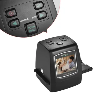 Didelės Raiškos 14MP/22MP Film Scanner 2.4 TFT LCD Konvertuoti 35mm/135mm kino Nespalvoto vaizdo Skaidrių Filmas Neigiamos į Skaitmeninę Nuotrauką