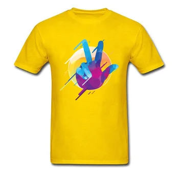 Didmeninė T-Shirt Vyrai Taikos Meilės Pergalę Marškinėlius Hip-Hop T Medvilnės Marškinėliai Trumpomis Rankovėmis Dovana Tees O-Kaklo Aukščiausios Kokybės Streetwear