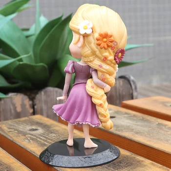 Disney 15cm Tangled Rapunzel Princesė Veiksmų Skaičius, Modelis Anime Mini Apdailos PVC Surinkimo Statulėlės Žaislo modelis vaikas dovana