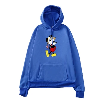 Disney hoodie moteris Mickey rudenį ir žiemą, plius aksomo storio ins Japonijos gyvybingumą mergina ilgomis rankovėmis laisvi drabužiai