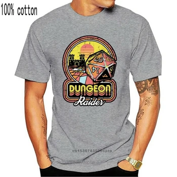Dungeon Raider Nesąžiningi Druid Gydytojai Žaidimų Retro Vintage Black T-Shirt S-3Xl Trumpas Rankovėmis Tee Marškinėliai