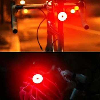 Dviračio Galinis Žibintas USB Įkrovimo Dviračių Uodegos Žiburiai MTB Šalmas Pack Krepšys, atsparus Vandeniui Naktį Jojimo, Bėgimo LED Įspėjamasis Žibintas