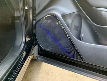 Dėl Subaru Forester SK 2018 2019 Nerūdijančio Plieno Garsiakalbio Dangtelio Vidaus Apdailos Šoninės Durys Stereo Bezel Apykaklės Žiedas Garnyras Liejimo