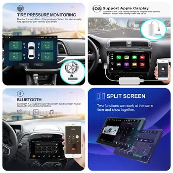 EKIY Automobilio Radijo Mercedes Benz W447 Vito 3-20 Android 9.0 Navigacijos GPS Žemėlapis Daugiaformačių DVD Grotuvas, Auto Stereo Galvos Vienetas