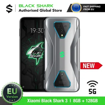ES Versijos Black Shark 3 128 GB ROM, 8 gb RAM 5G Žaidimų telefonas (Naujai Pradėti Promo) blackshark, blackshark3 Išmanųjį telefoną Mobil