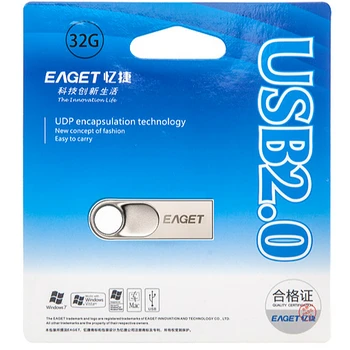 Eaget USB 2.0 Pendrive 32GB Super Mini Pen Ratai atsparus smūgiams Memoria USB Atmintinės Vandeniui USB 