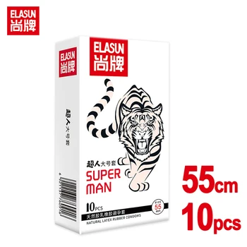 Elasun 55mm Negabaritinių Prezervatyvą Super Plus Size Hialurono Rūgštis Plono Sekso Rankovės Intymi Produktų Suaugusiųjų Sekso Žaislai, Žaidimai