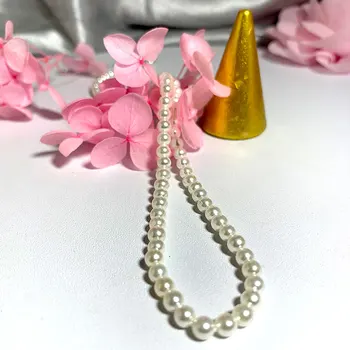 Elegantiškas 4mm shell perlų vėrinį 40-60cm Dydžio 925 Sterlingas Sidabro Uodega Grandinės Moterims Klasikiniai Papuošalai žėrintys šviesos