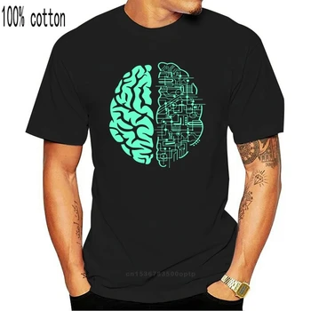 Elektrinis Smegenų T-Shirt Mens Kompiuterio Vėpla Mokslo Apygardos Valdyba Prekės Ženklo Drabužių Tee Marškinėliai