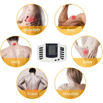Elektros Raumenų Stimuliatorius EMS Akupunktūros Terapija Impulso Massager Dešimtis Mašina viso Kūno Masažas Įrankis 16 Pagalvėlės Slimming Massager