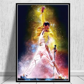 Freddie Mercury Queen Roko Grupė Legendinio Pop Star Komiksai Plakatų Ir Grafikos Meno Tapybos Sienos Nuotraukas Kambarį Namų Dekoro