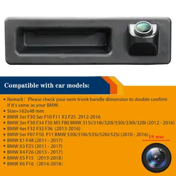 Galinio vaizdo Kamera, skirta BMW 3er F30 5er F10, F11, X3 F25 315i 320Li 530i 328i 535Li 520Li,Atsarginės Atbuline Kamera HD 1280x720p Fotoaparatas