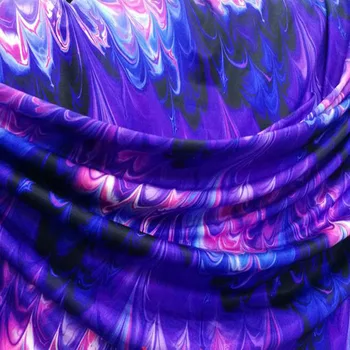 Geras Violetinė Ruožas Plaukimo Audinio Cotton/Spandex megztos medžiagos, Violetinė Liepsna Spausdinimo Audinio Siuvimo maudymosi kostiumėlį, 