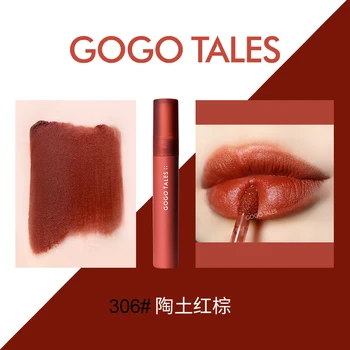 Gogo pasakos velvet matte lūpų atspalvis, antakių raudona vampyras Zizifų vyšnių pigmento, ilgalaikis, vandeniui skysti lūpų dažai