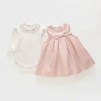 Gražių Vaikystės 2020 Kūdikiui Baby Girl Dress Nėrinių Balta Krikšto Suknelės Mergaičių 1-os Metų Gimtadienio Vestuvių vaikiški Drabužiai