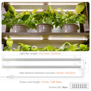 Greensindoor Pritemdomi Visą Spektrą Augti Šviesos Ruože Patalpų Fito Lempos efektą Sukeliančių Augalų Sėja USB Phytolamp Palapinė Led Juosta