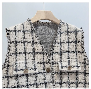 H. SA moterų megztinis liemenė 2020 Naujas Mados Pledas Prašmatnus Pelerinos Žiemos Megztiniai Kutas China Trikotažo Liemenė Laisvi Iš Viršūnės moteris drabužiai