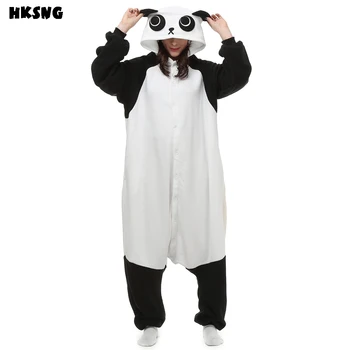 HKSNG Animacinių filmų Kunfu Panda Pižama Footie Onesies Gyvūnų Kigu Cosplay Helovinas Kalėdų Sleepwear Kostiumų Suaugusiems Parduoti K