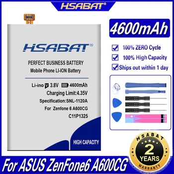 HSABAT 4600mAh Akumuliatorius ASUS ZenFone 6 C11P1325 ZenFone6 A600CG T00G A601CG