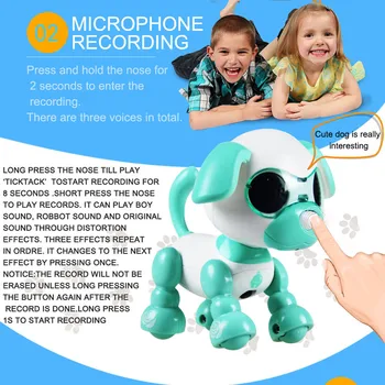 Halolo Elektroninių Protingas Robotas Šuo Muzika, Šokių Pasivaikščiojimų Sąveika Puppy, Pet Robotas Žaislas Protingi Robotai Žaislai Vaikams