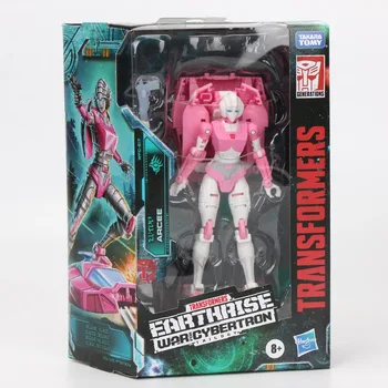 Hasbro Transformers Žaislai Kartų War for Cybertron Earthrise Deluxe WFC-E17 Arcee 12cm Veiksmų Skaičius, Surinkimo Modelis Lėlės