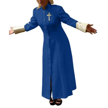 Helovinas Jėzus Kostiumas Krikščionių Kryžius Ilgas, Viršuje Šventinė Suknelė, Kostiumas Moterų Plius Dydis Kunigas Uniformas Maxi Suknelė Uniformos