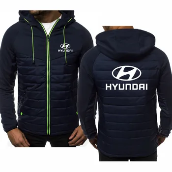 Hoodies Vyrų Hyundai Automobilių Logotipas Spausdinti Pavasarį, Rudenį Mens Striukė Atsitiktinis Marškinėlius ilgomis Rankovėmis Mens užtrauktuku Striukė Vyras Hoody