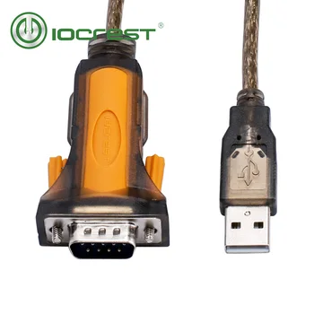 IOCREST 1.5 M USB 2.0 į RS232 DB9 Male Serijos Kabelis FTDI Mikroschema 1 portas Rs232 Akcijų Geltona