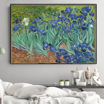 Impresionistų Van Gogh Vilkdalgis Gėlės Cuadros Žinomų Naftos Tapyba ant Drobės, Plakatų ir grafikos Sienos Meno Nuotrauka už Kambarį