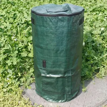 Išardomi Sodo Kieme Komposto Krepšys su Dangčiu Organinių Fermentas Atliekų Kompostavimo