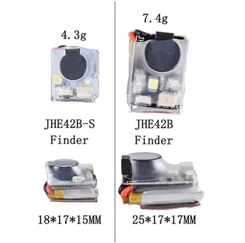 JHE42B JHE42B_S 5V 110DB Finder Buzzer įmontuota Baterija w/ LED Šviesos RC Drone F3 F4 F7 Skrydžio duomenų Valdytojas Modeliai Priedai
