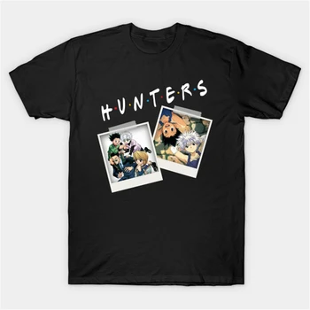 Janpanese Anime Hunter X Hunter Marškinėliai Vyrams, Moterims Killua Zoldyck Grafinis Tees Trumpas Rankovės Medvilnės Atsitiktinis Palaidų Unisex Viršūnės