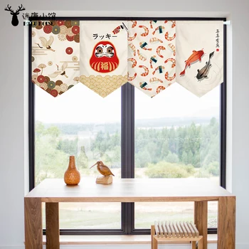 Japonų Stiliaus Durų Užuolaidos Gyvenamasis Kambarys Su Virtuvės Užuolaidų Pasiskirstymo Uždanga Trikampio Užuolaidų Kabo Vėliava, Dekoratyvinis Užuolaidos