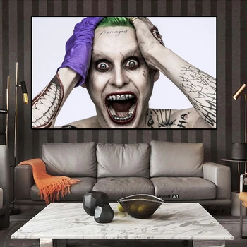 Joker Modernios Sienos Menas Namų Dekoro Tapyba Kambarį Filmo Plakatas Nuotraukas, Joker, Tapyba, Portretas, Plakatų ir grafikos Quadro