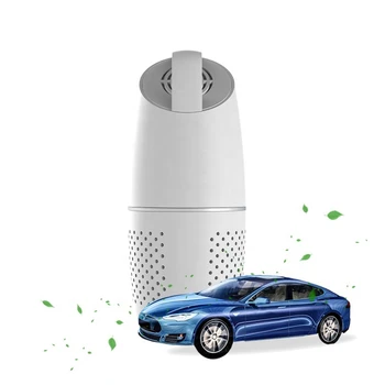 Jonizatoriaus Automobilių oro valymo USB Portable automatinis oro valytuvas su HEPA Filtras Ramioje gaiviklis Pašalinti Kvapo, Bakterijų, Dulkių formaldehido
