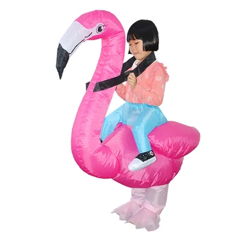 Juokinga Karnavalas Cosplay Flamingo Pripučiami Kostiumai Helovinas Kostiumas Už Suaugusių Vyrų, Moterų Unisex Suknelė Pripučiamas Kostiumas Šalis