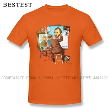 Juokinga Vyrų Marškinėlius Van Gogh Triple autoportretas Tėvo Diena Medvilnės, O Kaklo Naujovė Viršūnes Tees Atspausdinta Marškinėliai Custom T-shirts