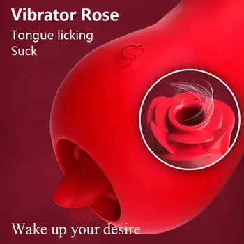 Kalba Lyžis Čiulpti Rose Vibratorius Merginų, Moterų Minkšto Silikono Klitorio Masažas Vibracijos Masturbator Moterų Sekso Mašina