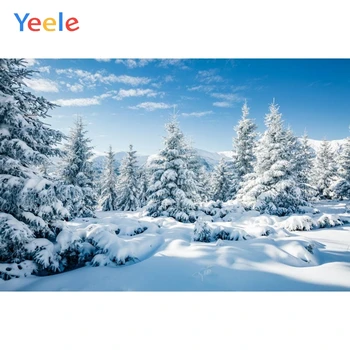 Kalėdų Eglutė Žiemos Sniego Snaigė, Kalnų Miško Fone Vinilo Fotografijos Fone Fotostudija Photophone Photozone