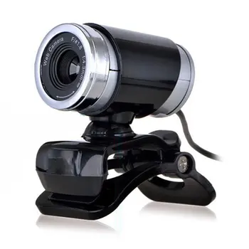 Kameros Žiniatinklio Kompiuterio Kamera su Mikrofonu Darbalaukio Nešiojamas USB Plug ir Play Vaizdo skambučiams Juoda