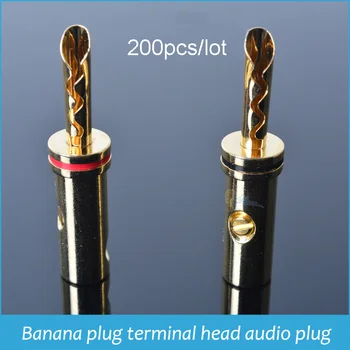 Karšto pardavimo 200pcs Banana plug jungtis garsiakalbio adapteris terminalo vadovas garso kištuką Combo sėdynė skydas sienos garsiakalbio laidą