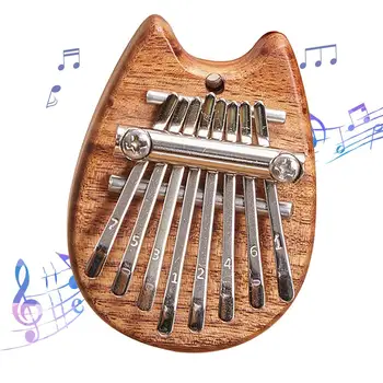Kietojo Mbira 8 Raktai Kalimba Mini Nešiojamieji Nykščio Fortepijonas Kalimba Nykščio Fortepijonas Medienos Dovana Afrikos Muzikos Instrumentai Muzikos Muzikantas