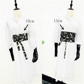 Kimono Megztinis Kutas Obi Suknelė Moterims Krano Diržo Japonijos Mados Apranga Geiša Tradicinių Streetwear Sleepwear Classic
