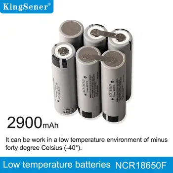 Kingsener NCR18650F 3.7 V 2900mAh 18650 Žemai Temperatūrai Atsparus Baterija yra Žibintuvėlis, Radijas, Įkrovimo 18650 Ličio Baterija