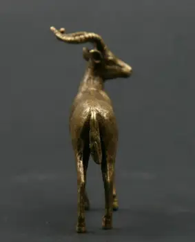 Kinų Bronzos Mielas Gyvūnų Antilopių Bushbuck Hartbeest Oryx Statula
