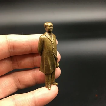 Kolekcionavimas Kinijos Žalvario Raižyti Mao Dzedunas Pirmininko Mao Išskirtinį Mažas Statula