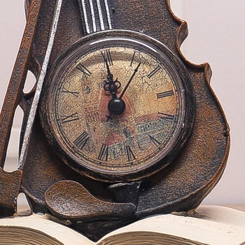 Kūrybos Pasaulyje Stalo Laikrodžiai Retro Žemės Statulėlės Namų Kambarį Amatų Kabineto Langą Darbalaukio Dervos Kubo Pasaulyje Apdailos Laikrodis