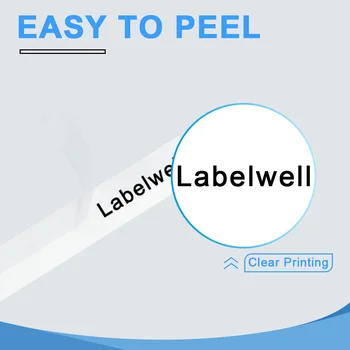 Labelwell 6mm spausdintuvo juostelės HSe-211 Šilumos Susitraukiančių Mėgintuvėlio Etiketės Hse 211 Hse211 Juodu ant Balto pakeisti Brolis P touch spausdintuvą