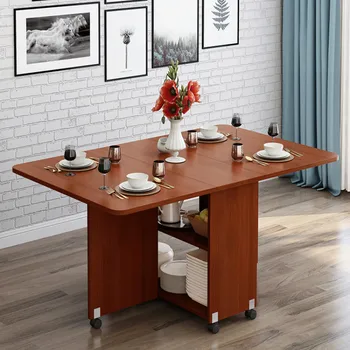 Lankstymo valgomojo stalas, buitinė mažas butas lentynos paprasta ir lengva naudoti daugiafunkcinis ištraukiama mobiliojo pietų stalo